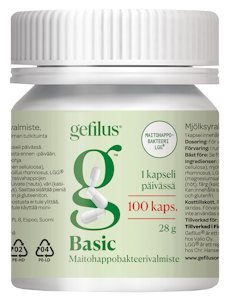 Gefilus Basic maitohappobakteeri 100kapselia 28g