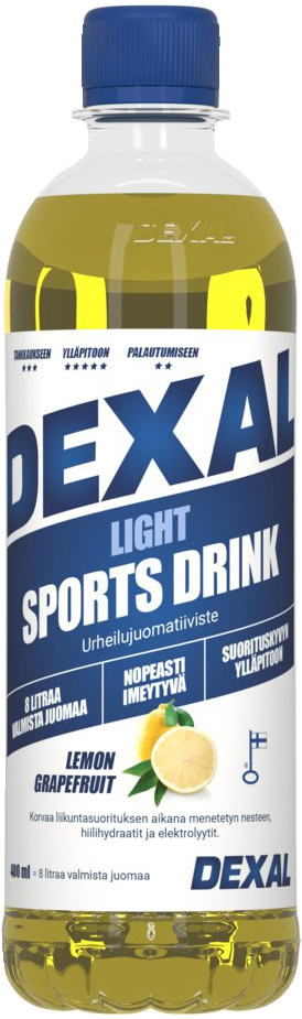 Dexal Light Sitruuna-Greippi urheilujuomatiiviste 0,4l