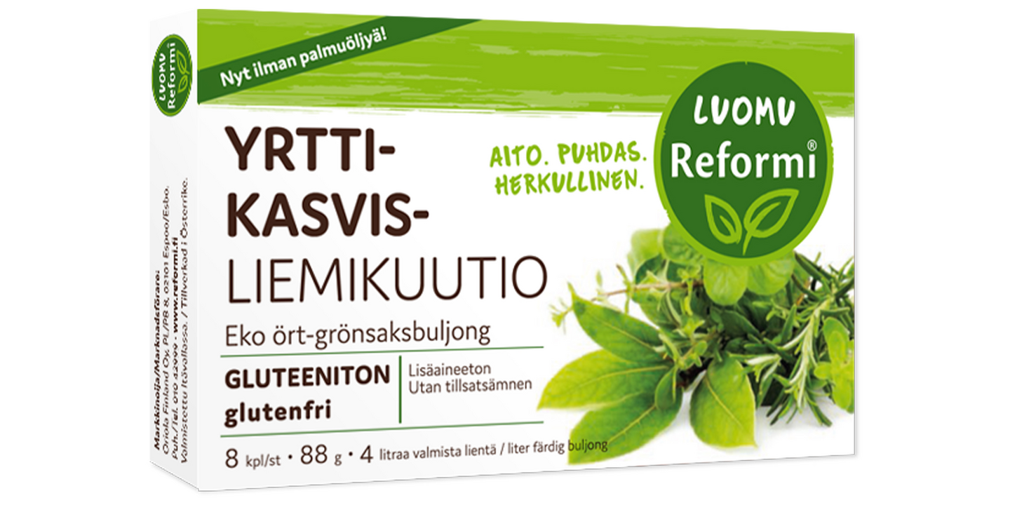 Reformi Luomu kasvisliemivalmiste yrtti 88 g