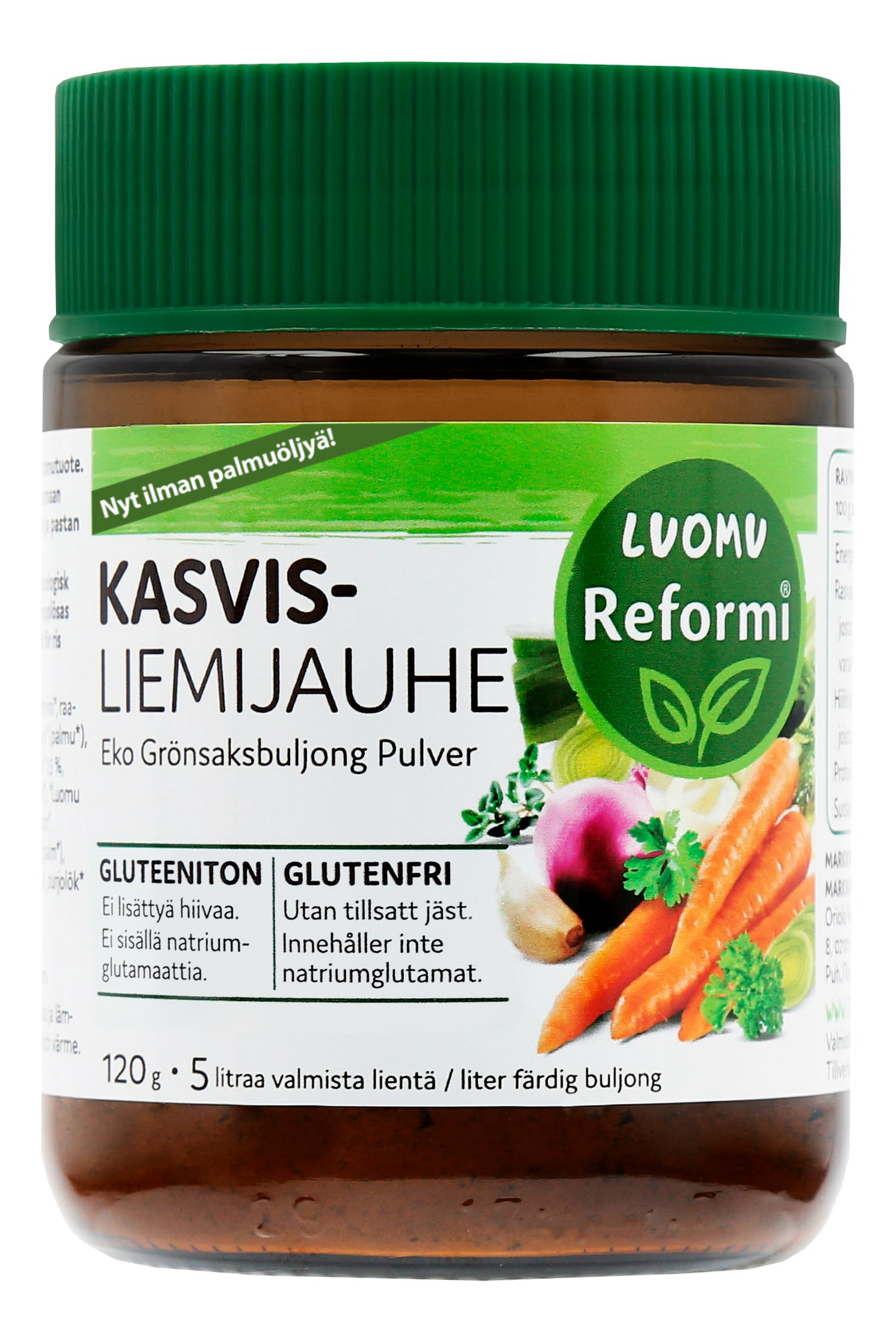 Reformi kasvisliemijauhe 120g luomu