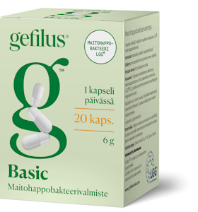 Gefilus Basic maitohappobakteeri 20 kaps.