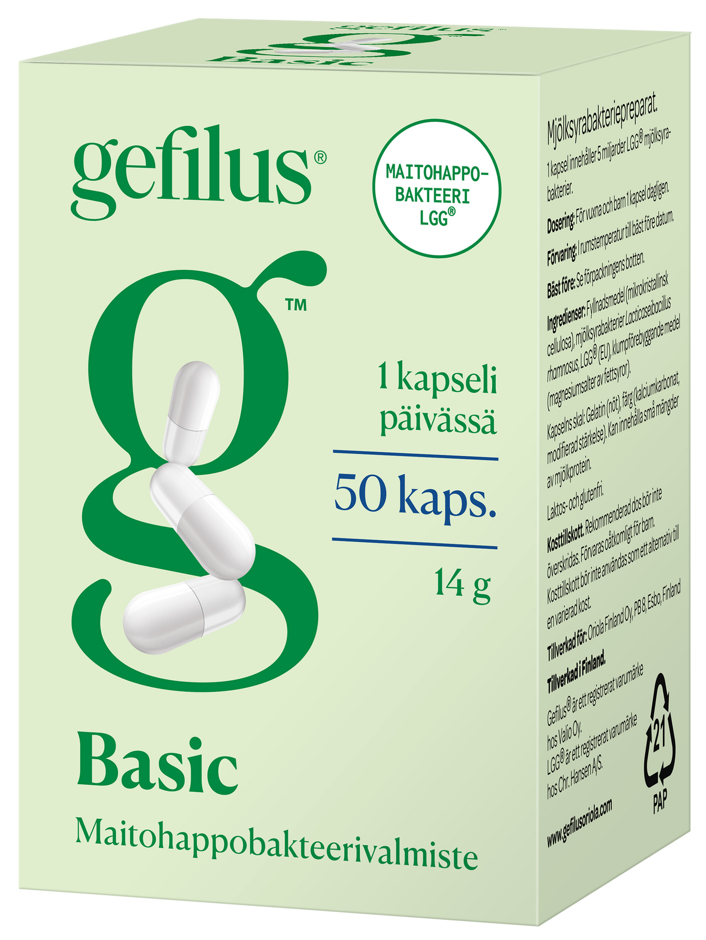 Gefilus basic 80x50kaps dis