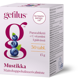 Gefilus purutabletti 30tabl mustikka