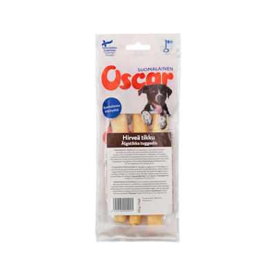 Oscar Hirveä tikku koiran puruherkku 3kpl 60g