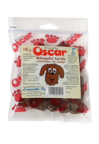 Oscar Maksapullat koirille 100g koiran herkkupala | K-Ruoka Verkkokauppa
