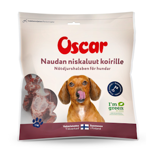 Oscar naudan niskaluu koirille 1kg pa