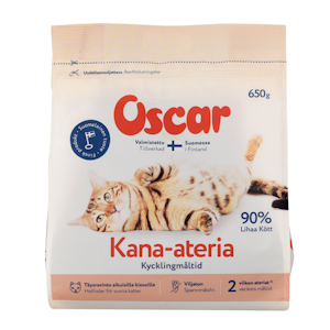 Oscar kana ateria kissalle 650g