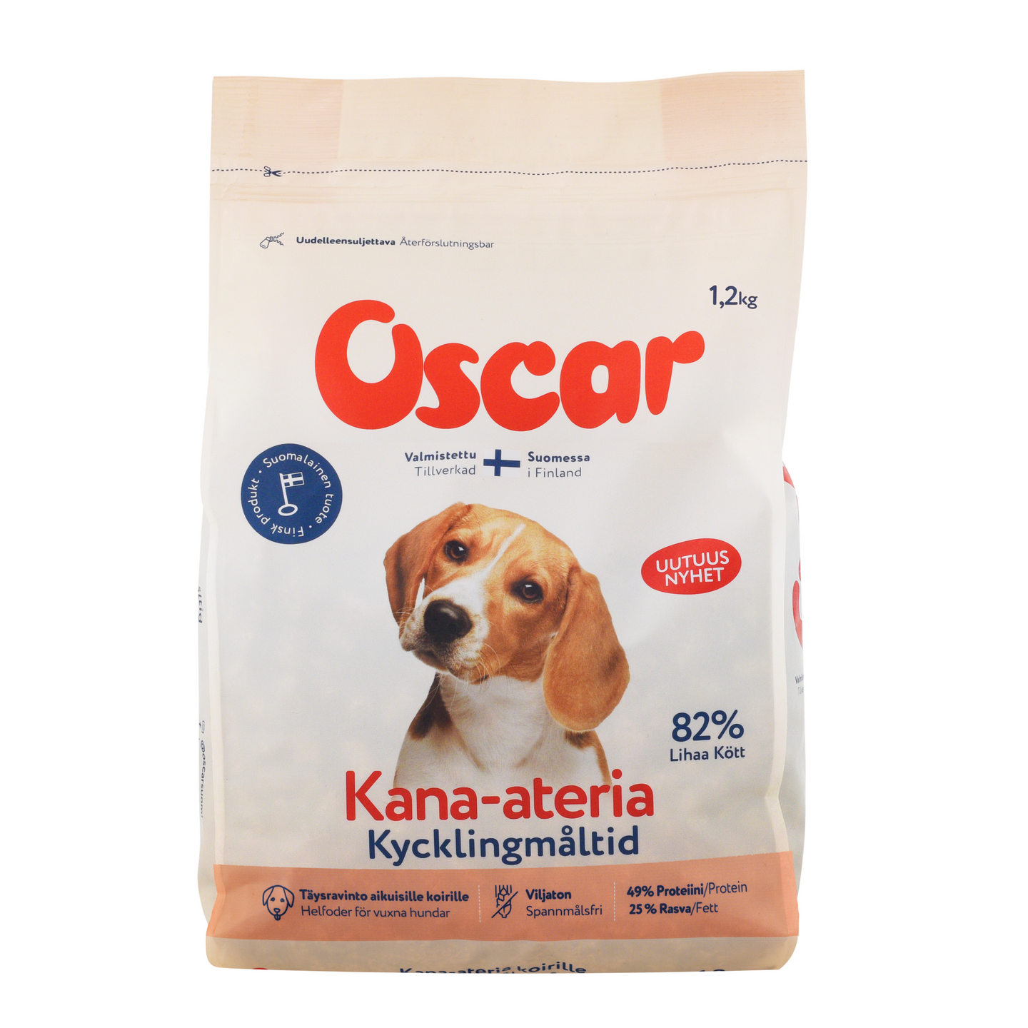 Oscar Kana-ateria koirille täysravinto 1,2kg | K-Ruoka Verkkokauppa