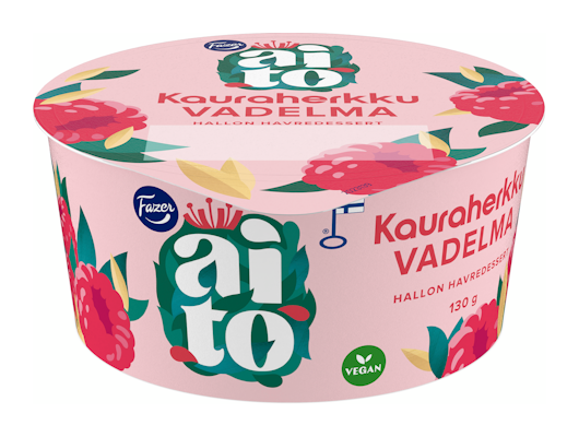 Fazer Aito kauraherkku 130g vadelma