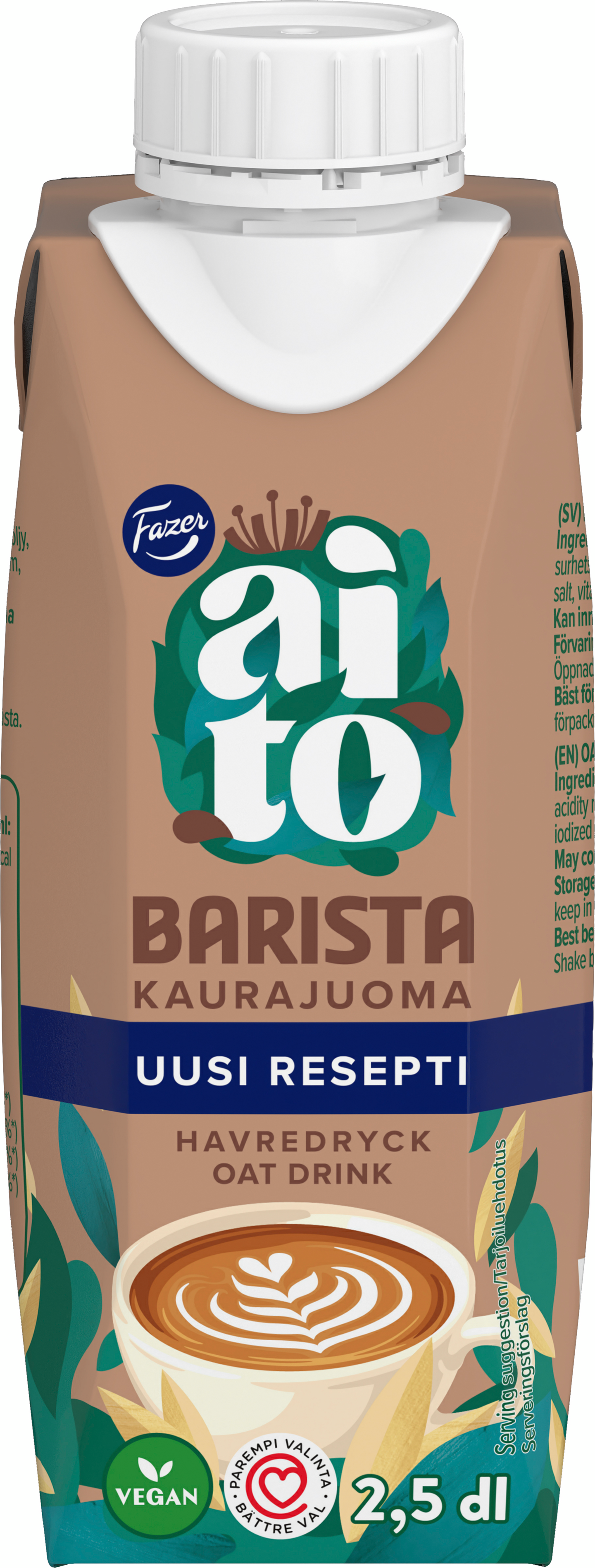 Fazer Aito kaurajuoma Barista 250ml UHT