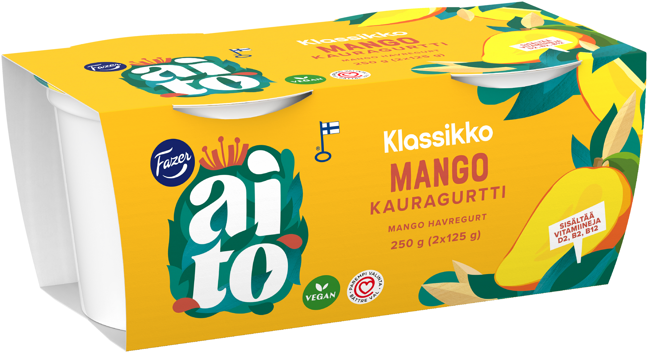 Fazer Aito kauragurtti 2x125g mango