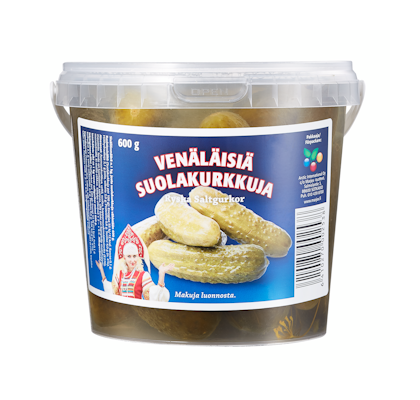 Marjex venäläinen suolakurkku 1kg/0,6kg