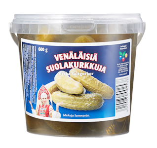 Marjex venäläinen suolakurkku 1kg/0,6kg