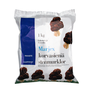 Marjex esikeitettyjä korvasieniä 1kg pakaste