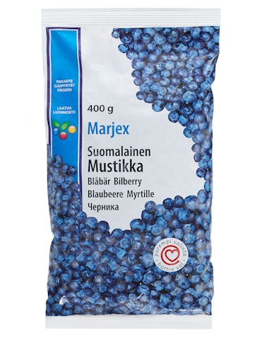 Marjex mustikka 400g suomalainen