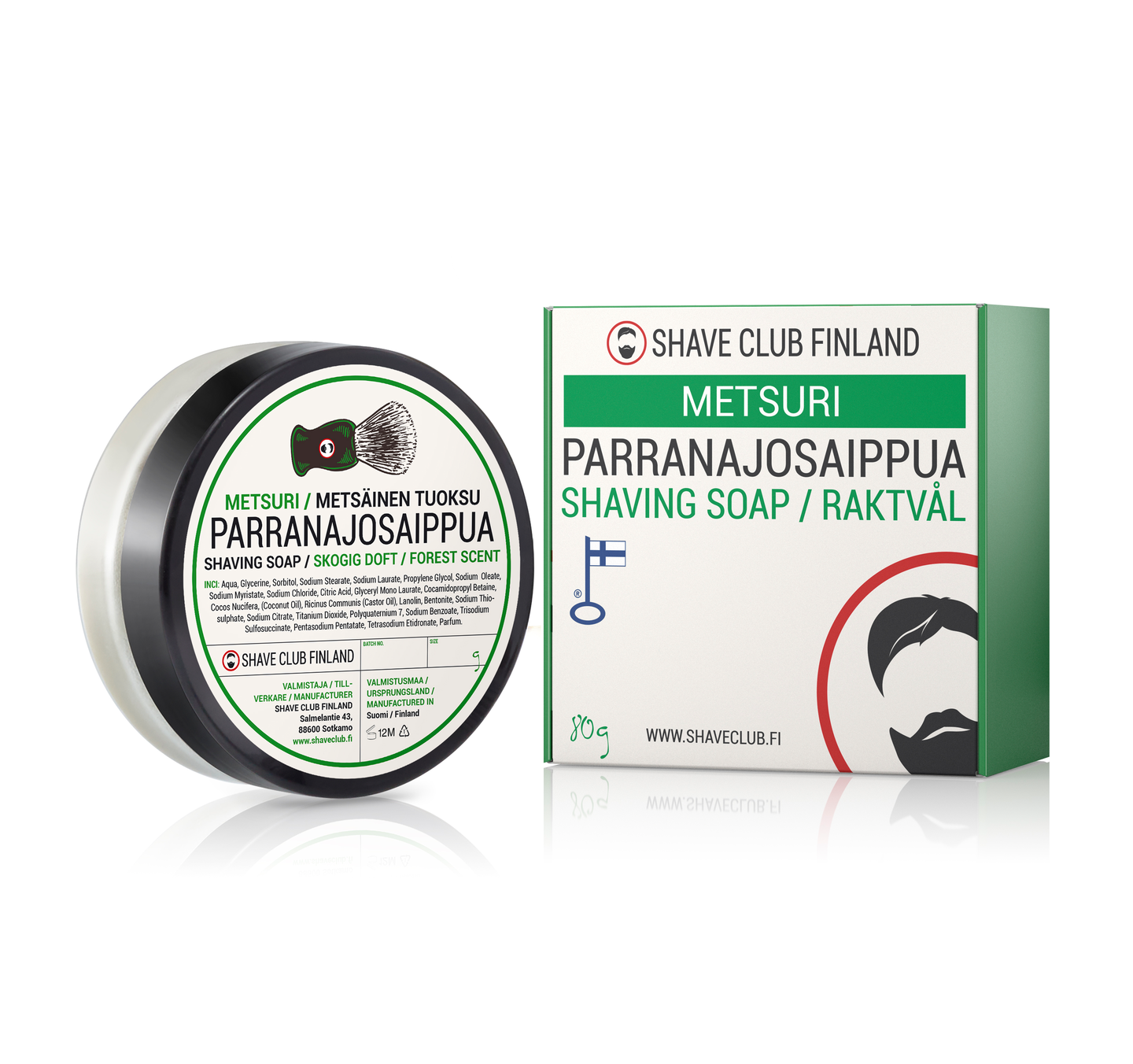 Shave Club Finland parranajosaippua metsuri 80g