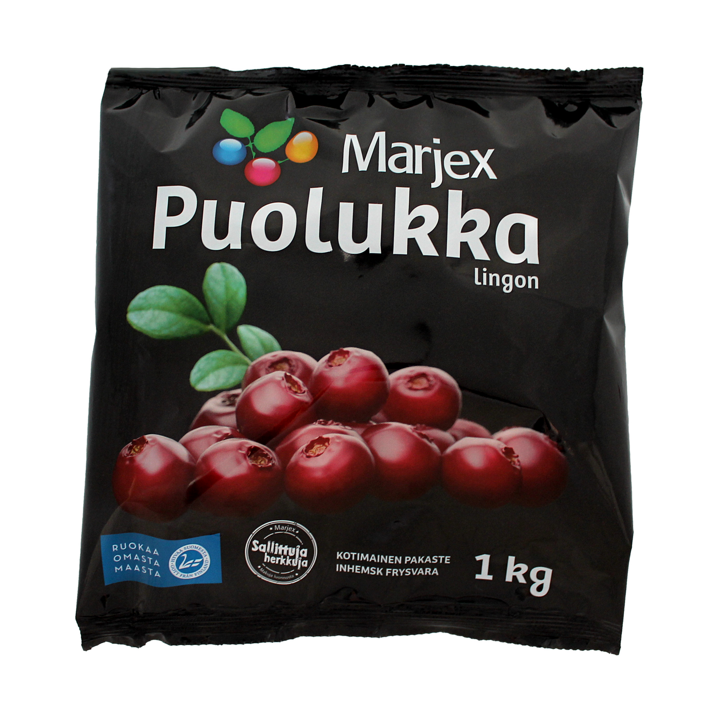 Marjex suomalainen puolukka 1kg pakaste