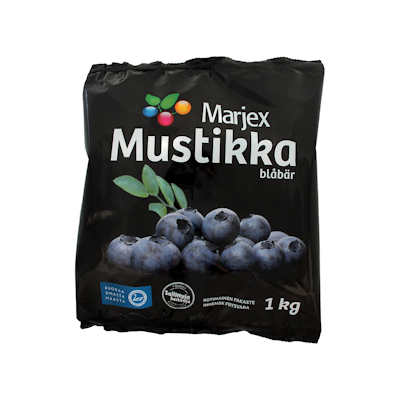 Marjex suomalainen mustikka 1kg pakaste