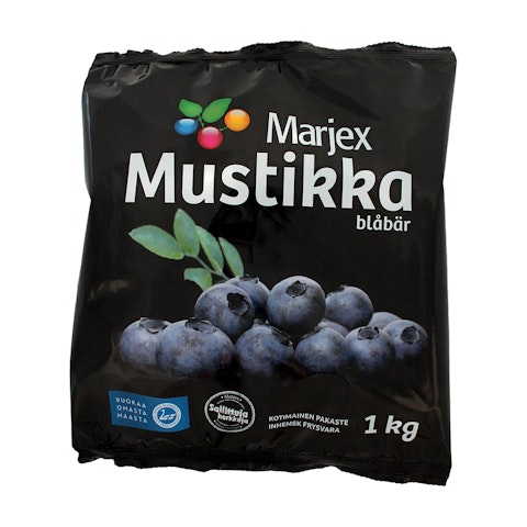 Marjex suomalainen mustikka 1kg pakaste