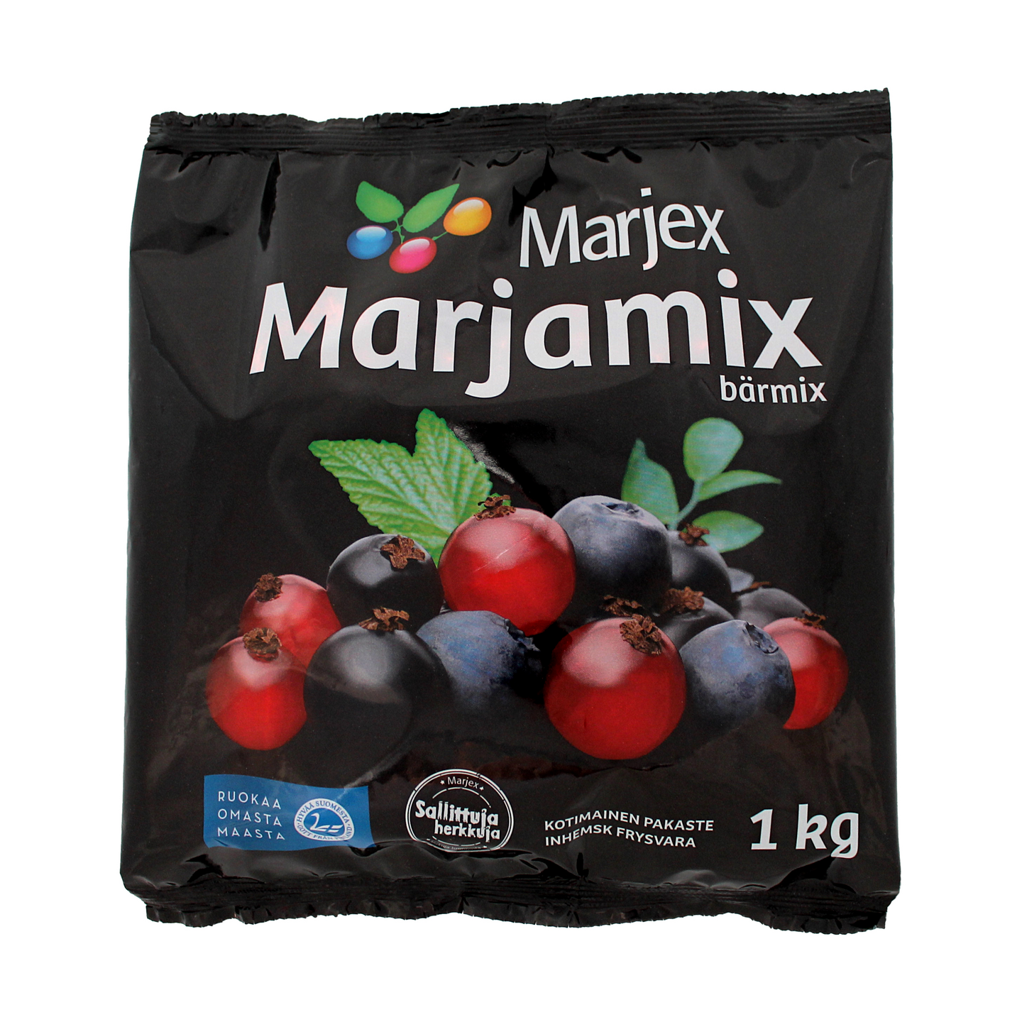 Marjex suomalainen marjamix mustikka-mustaherukka-punaherukka 1kg pakaste