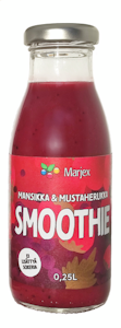 Marjex mansikka-mustaherukka smoothie 0,25l