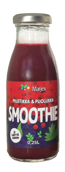 Marjex mustikka-puolukka smoothie 0,25l