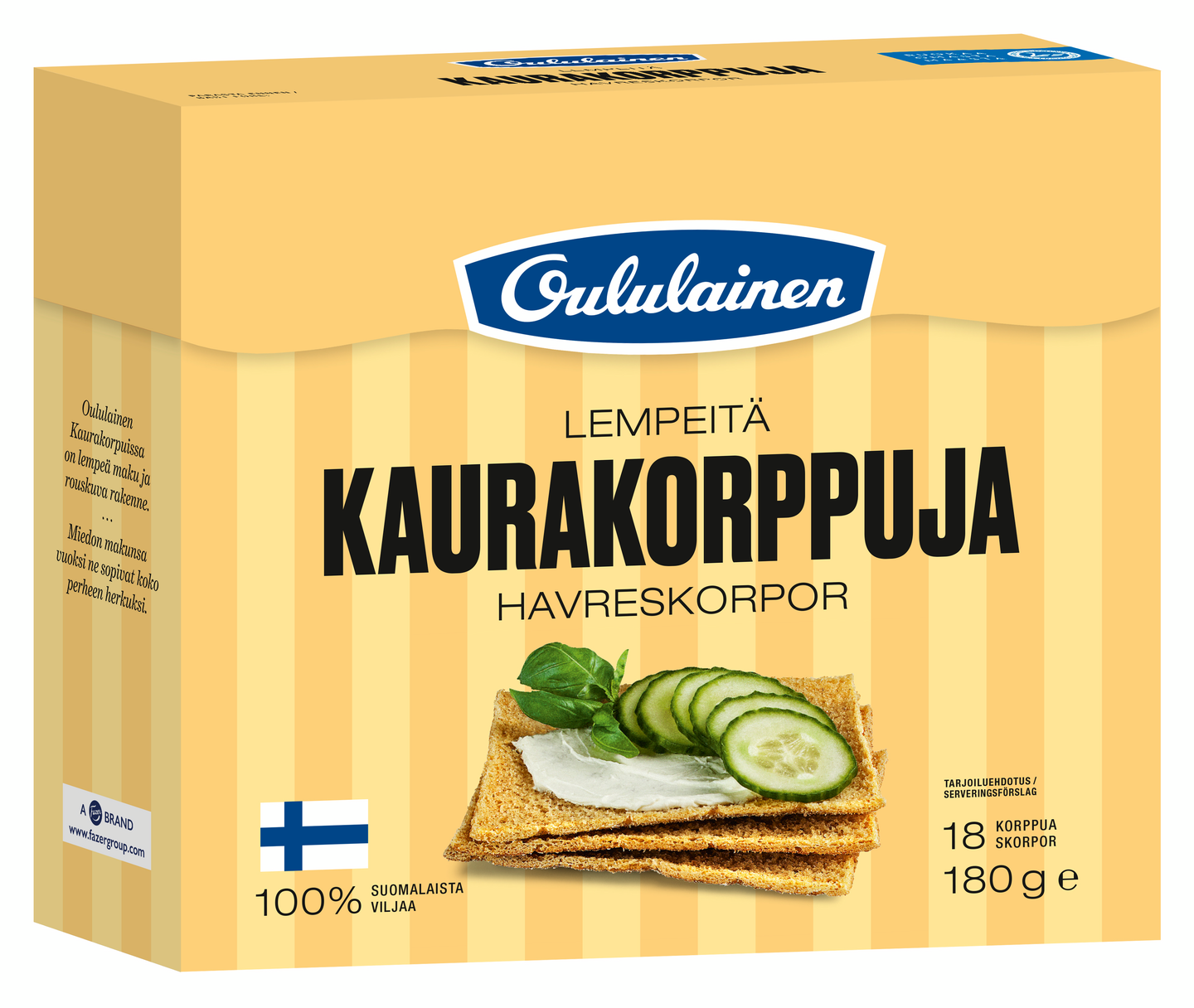 Oululainen kaurakorppu 180g