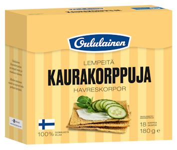 Oululainen kaurakorppu 180g