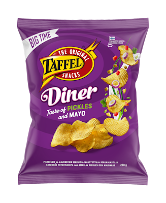 Taffel Diner pickles & mayo maustettu sipsi 260g