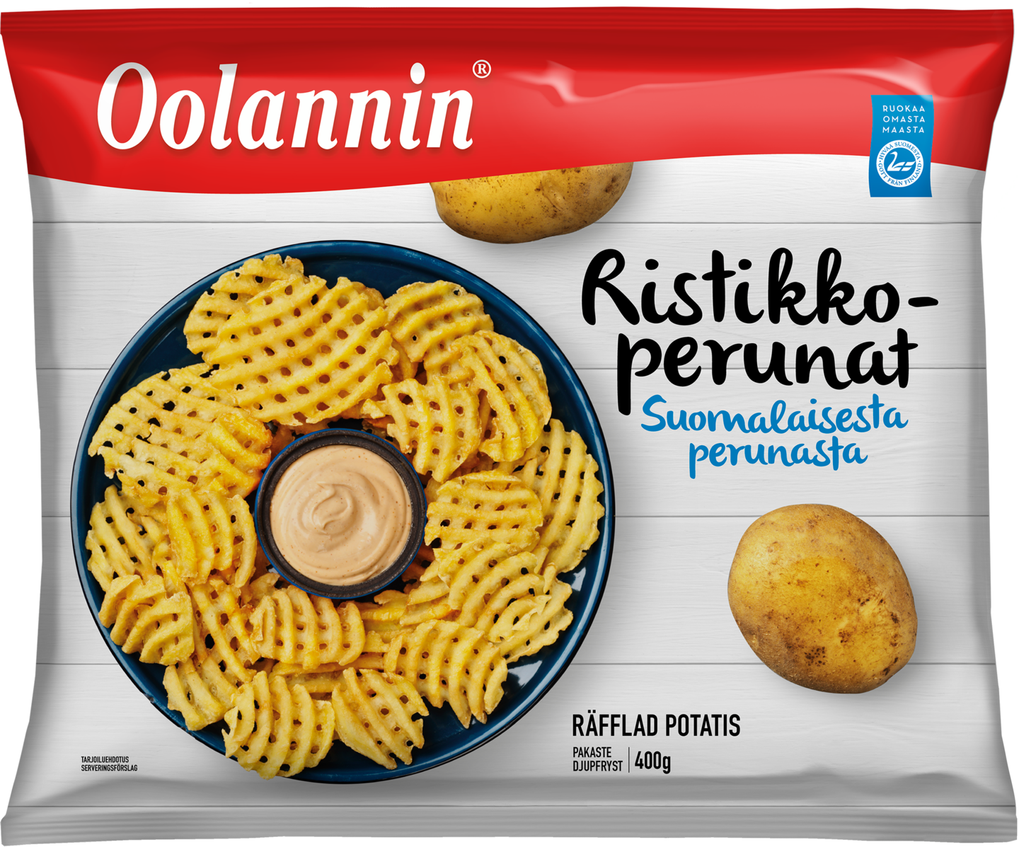 Oolannin ristikkoperunat 400g pakaste