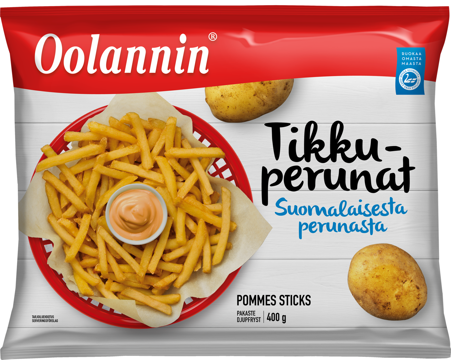 Oolannin tikkuperunat 400g pakaste