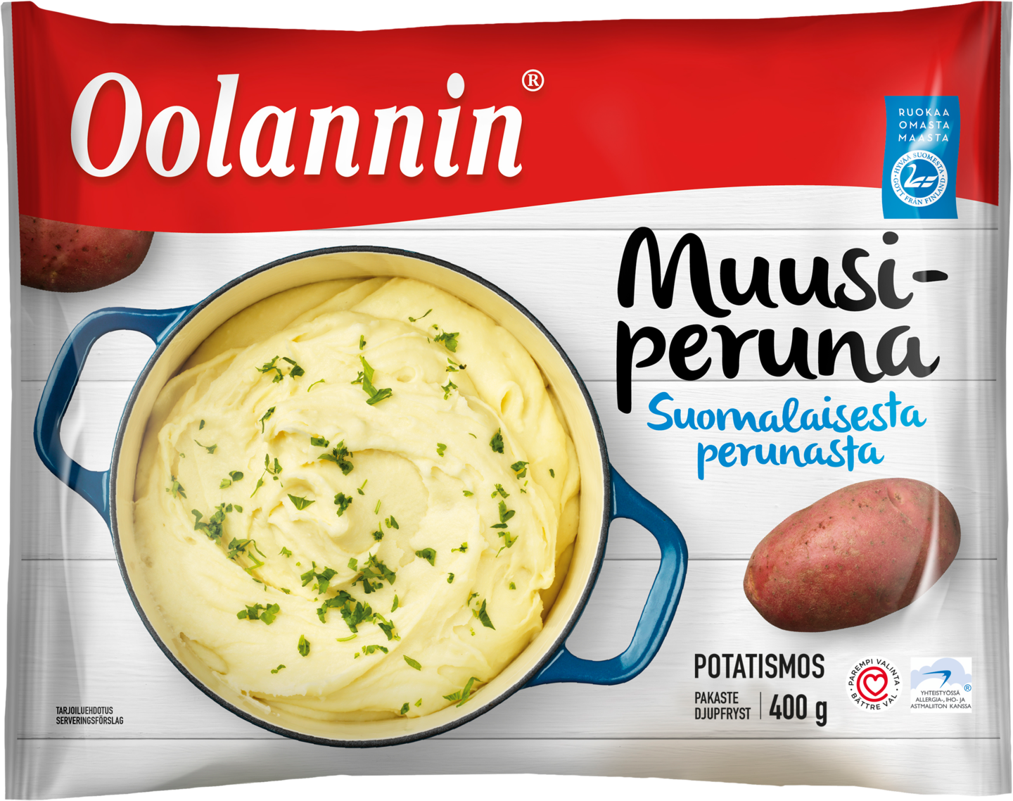 Oolannin muusiperuna 400g pakaste