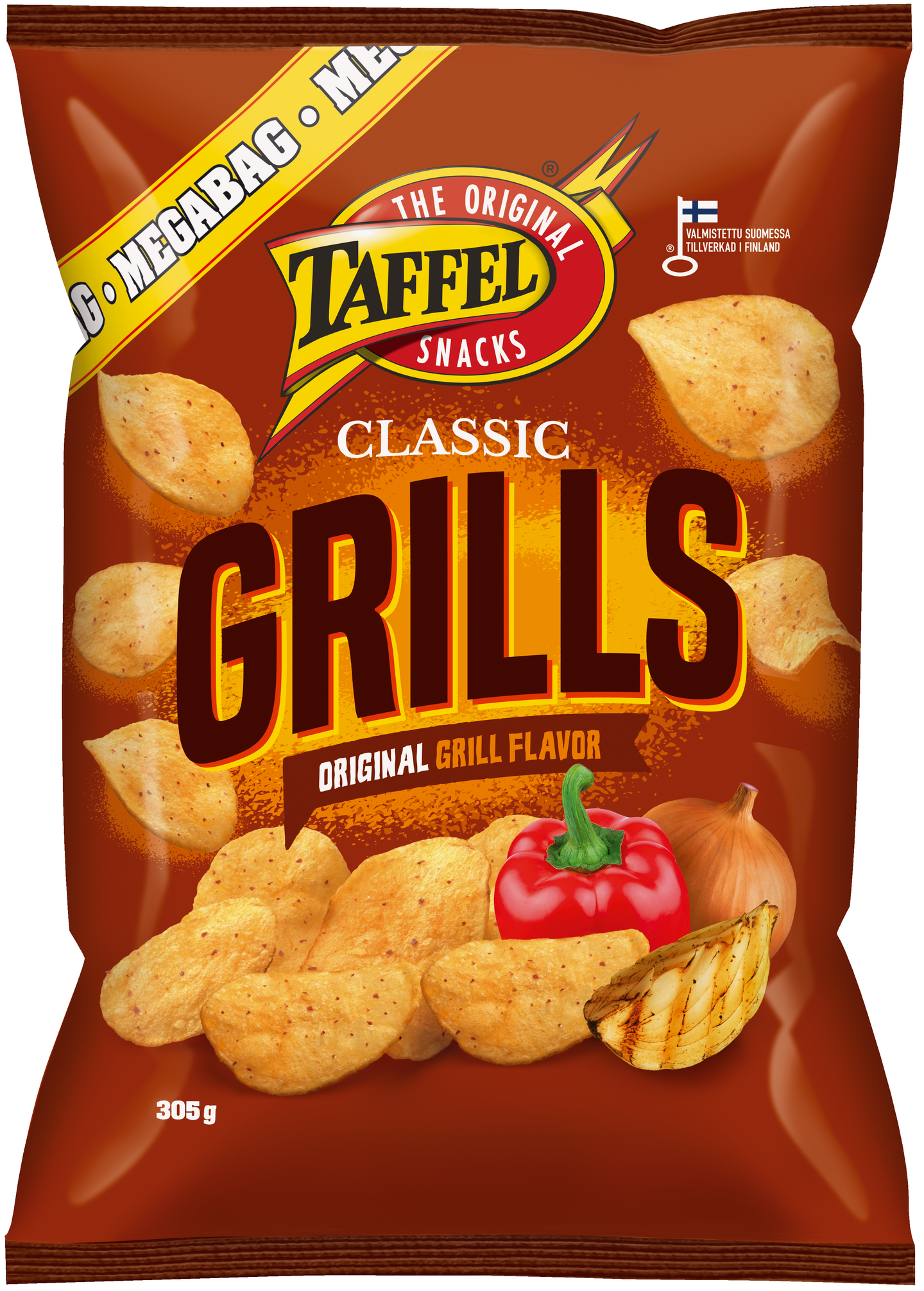 Taffel sipsi Grills Classic 305g maustettu perunalastu