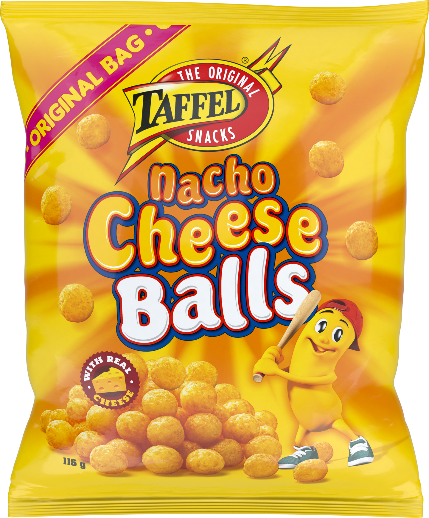 Taffel Nacho Cheese Balls 115g juustosnacks