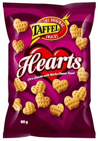 Taffel Hearts maissisnacks 60g