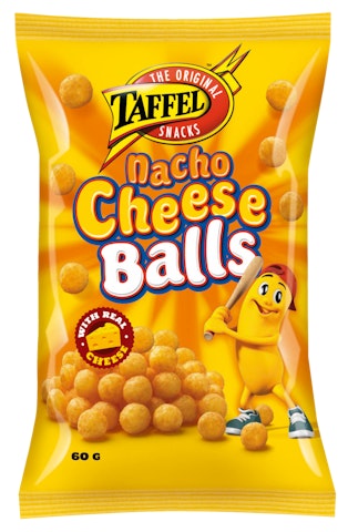 Taffel Nacho Cheese Balls 60g maustetut juustopallot