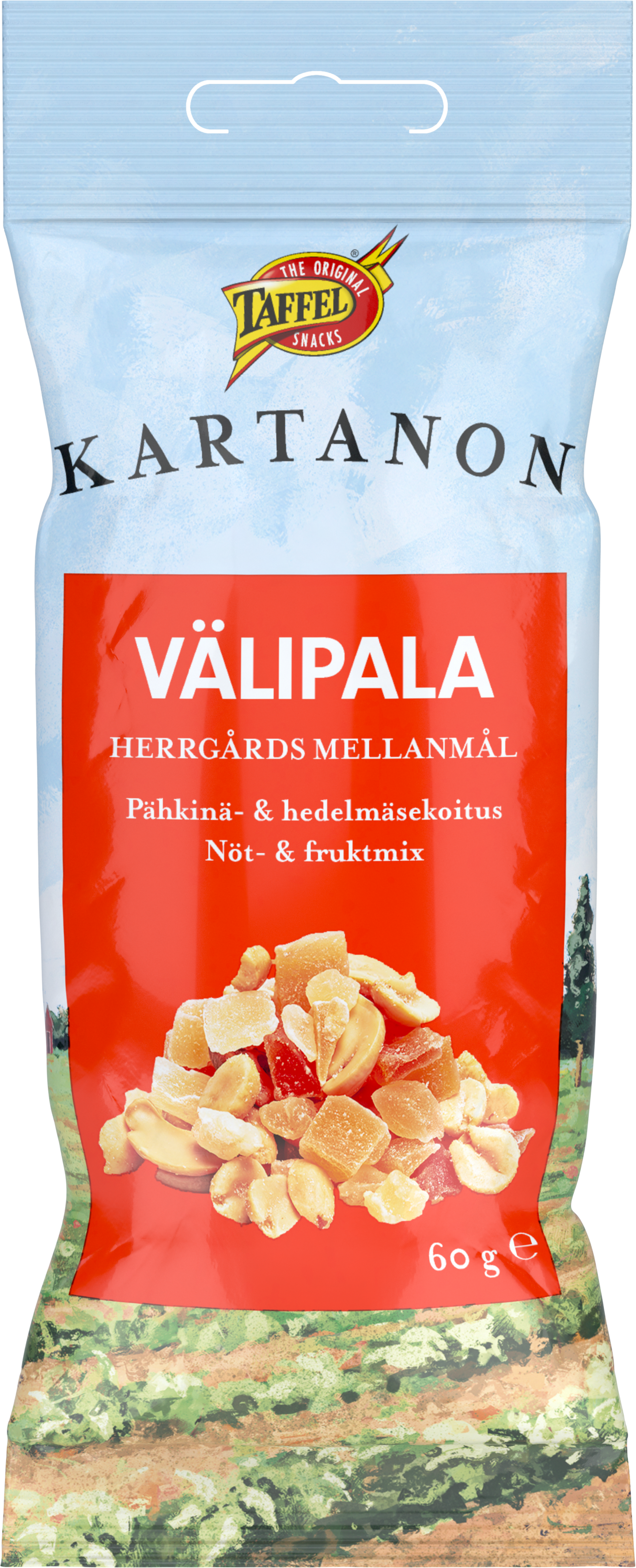 Taffel Kartanon Välipala 60g Pähkinä & hedelmäsekoitus