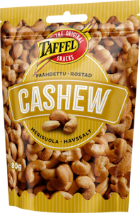 Taffel pähkinä paahdettu cashew 80g merisuola