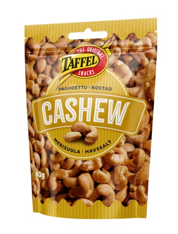 Taffel paahdettu cashew 80g merisuola
