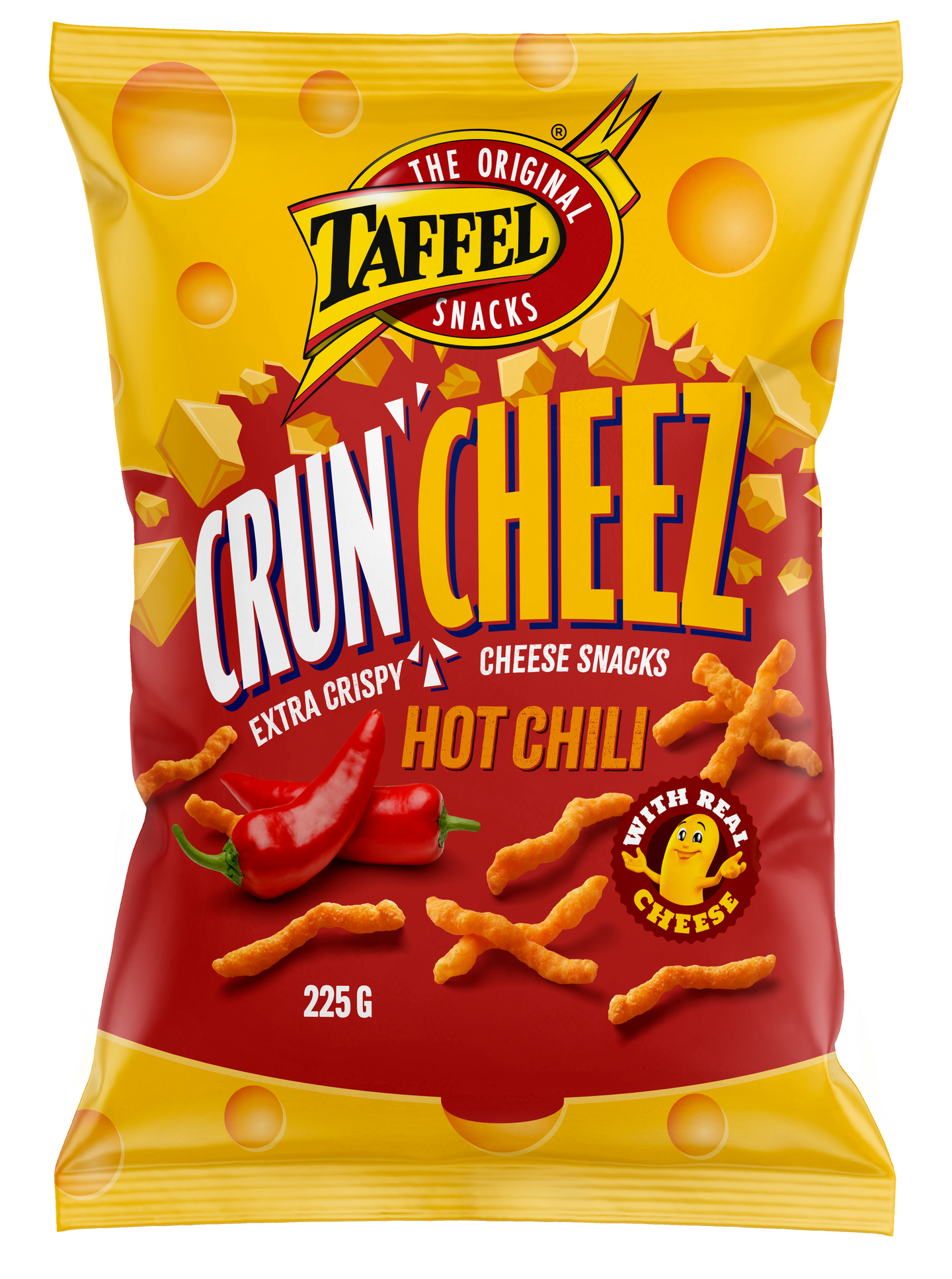 Taffel CrunCheez 225g Hot Chili