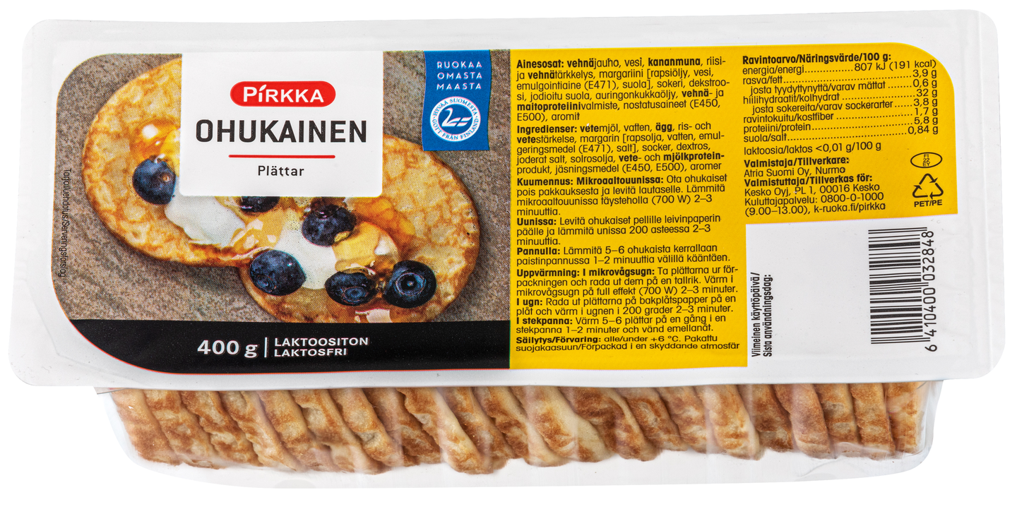 Pirkka ohukainen 400 g | K-Ruoka Verkkokauppa