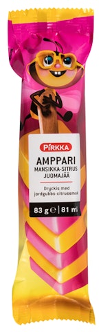 Pirkka Amppari mansikka- sitrus juomajää 83g