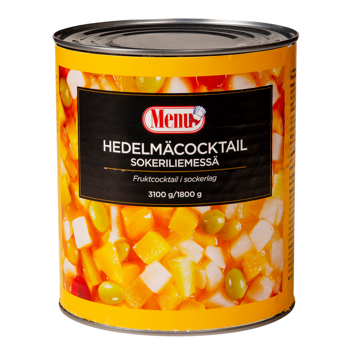 Menu hedelmäcocktail sokeriliemessä 3100g/1800g