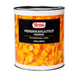 Menu persikkakuutiot vedessä 3000g/1800g