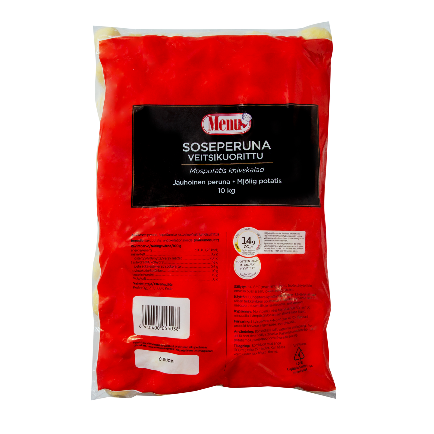 Menu soseperuna veitsikuorittu 10kg Suomi