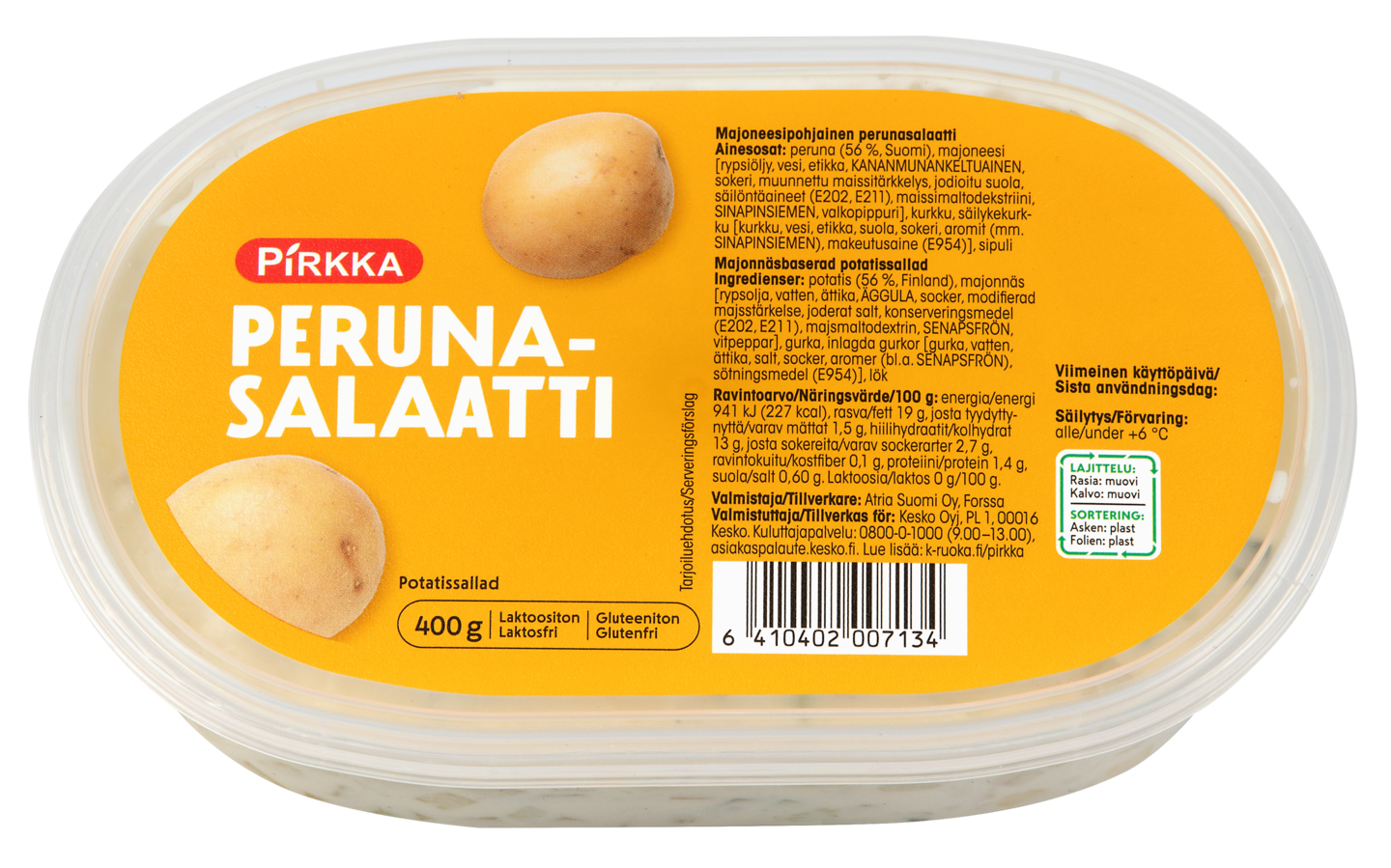 Pirkka perunasalaatti 400 g | K-Ruoka Verkkokauppa