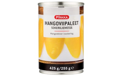 Pirkka mangoviipaleet sokeriliemessä 425g/255g - kuva
