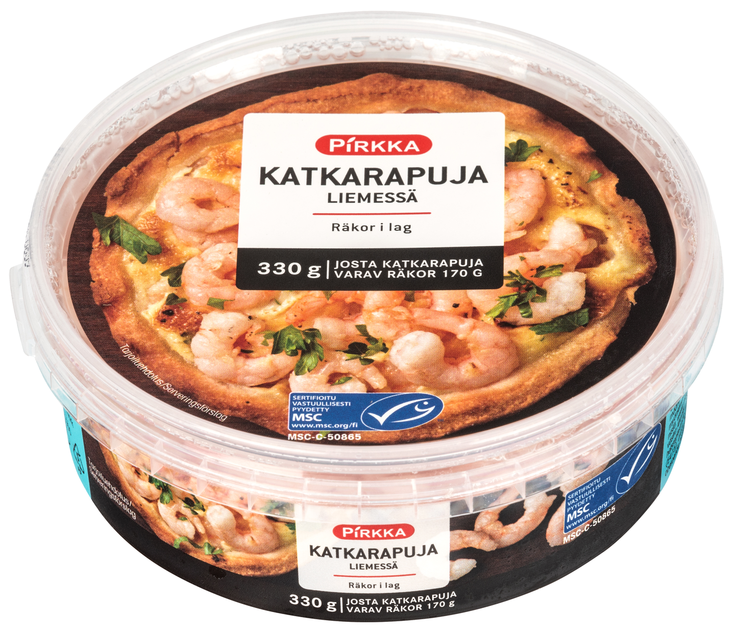 Pirkka katkarapuja liemessä 330g/170g MSC | K-Ruoka Verkkokauppa