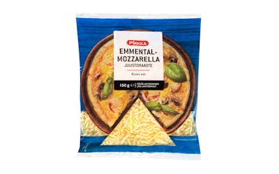 Pirkka emmental-mozzarella juustoraaste 150g vähälaktoosinen - kuva