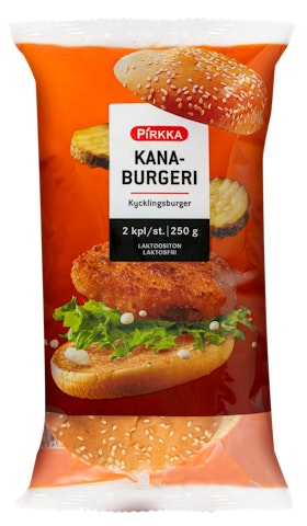 Pirkka kanaburger 250g (2x125g)
